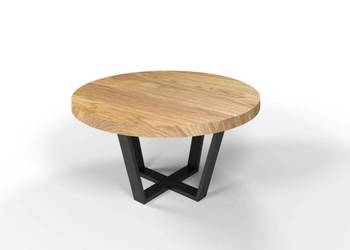 Ława Dębowa Loftowa okrągła X