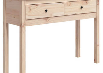 Stolik konsolowy 100x35x75 cm lite drewno sosnowe WM-814614