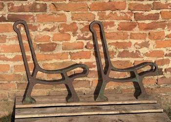 STARA ŁAWKA ŻELIWNA - NOGI DO ŁAWKI - MASYWNE