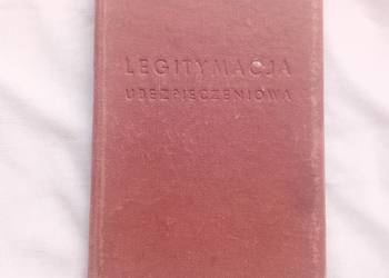 Legitymacja ubezpieczeniowa pracownika farmacji. Katowice, 1963 r.