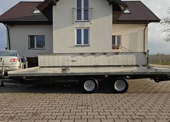 Laweta 750 kg DMC 2700 kg 460x250 cm poszerzana do 310 cm wciągarka