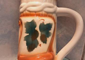Stary Ceramiczny Kufel Do Piwa Bolesławiec