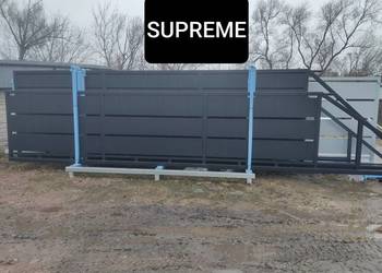 Brama przesuwna panelowa 600x142 SUPREME, ocynk ogniowy + RAL, 4M, 5M, 6M