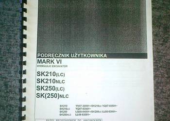 Instrukcja obsługi DTR koparka gąsienicowa KOBELCO Sk 210 LC