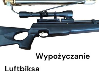 Wypożyczanie wiatrówka PCP Hatsan Luneta Pompka Tłumik Magazynki kał 4.5mm
