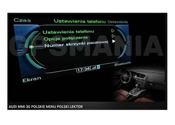 Audi polskie menu polski lektor Mapa do nawigacji MMI 3G High A4 A5 A6 A8 Q