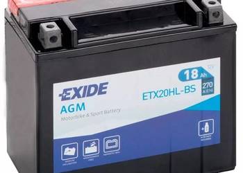 Akumulator motocyklowy 12V 18Ah EXIDE ETX20HL-BS YTX20HL-BS