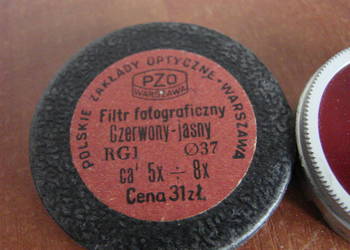 PZO filtr fotograficzny Czerwony-jasny