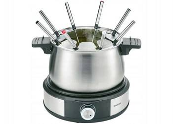 ZESTAW DO FONDUE FOUNDE 8 OSÓB ELEKTRYCZNY GARNEK ZE STALI 1500W WIDELCZYKI