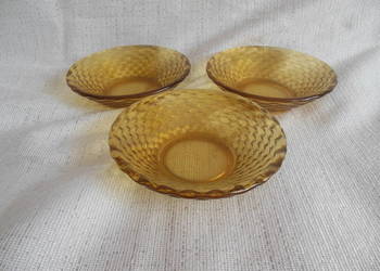 Salaterki miodowe małe Ząbkowice OPRL 3 szt PRL