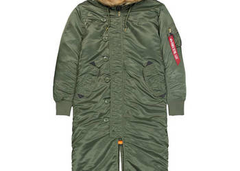 Alpha Industries Kurtka damska Long Fishtail 198013 sage-green