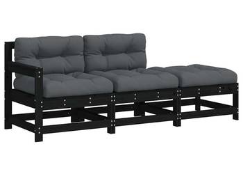 vidaXL 3-cz. zestaw wypoczynkowy do ogrodu(SKU:825601)