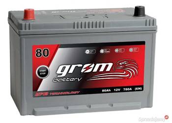 Akumulator GROM EFB START&STOP 80Ah 780A JAPAN Lewy Plus DTR