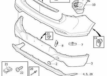 VOLVO V40 Cross Country dokladka tylnego zderzaka 31383640