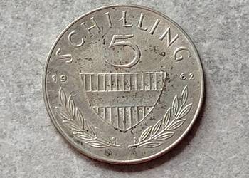 30) AUSTRIA srebro - 5 Schilling- 1962 r.