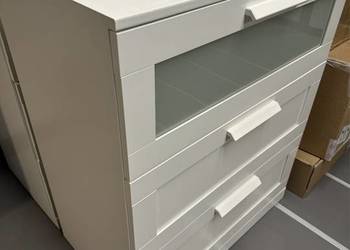 Komoda Ikea brimnes biała trzy szuflady