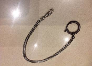 Srebrna Dewizka do Zegarka Srebro STARA