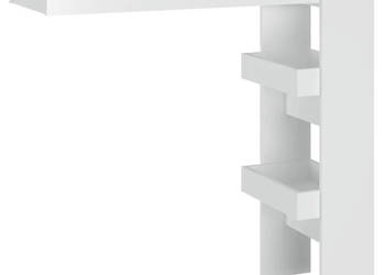 Ścienny stolik barowy biały o wysokim połysku 102x45x1035 cm WM-811787