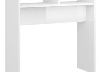 Stolik konsolowy biały wysoki połysk 78x30x80 cm płyta WM-808302