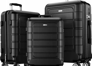 zestaw walizek ABS czarny