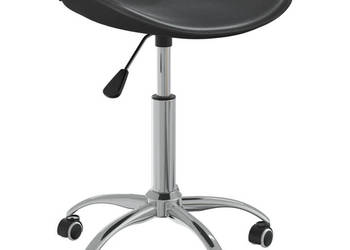 Taboret kosmetyczny czarny sztuczna skóra WM-323684