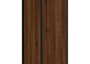 Szafka nocna brązowy dąb 32x42x80 cm materiał drewnopochodny WM-825971