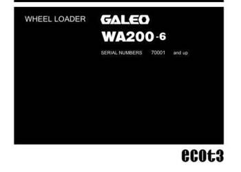 Komatsu WA200-6 instrukcja naprawy PL