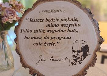Obrazek z cytatem Ojca Św.JP II