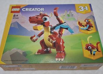 Lego Creator 31145, 3w1, Czerwony smok, papuga, ryba (Zabawka)