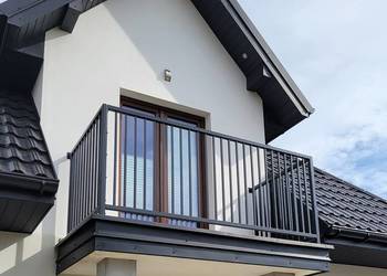 Balustrada balkonowa, barierka stalowa metalowa Beta20A