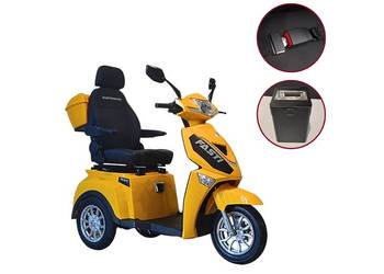Elektryczny trójkołowy skuter Fasti 3 Max bateria + pas