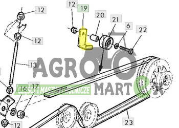 Z66865, Z59296, Z46254 UCHWYT CZERPAK JD