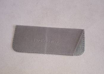 etui pokrowiec futerał materiałowy na okulary szary brilo