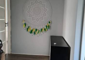 Ręcznie wykonany łapacz snów z nici bawełnianych 100 cm