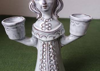 Figurka ceramiczna świecznik Karolina