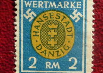 Znaczek - Wertmarke Hansestadt III Rzesza