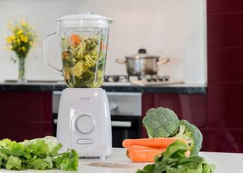 BLENDER KIELICHOWY MOCNY BLENDER VIVAX BL-600G 600W BIAŁY POJ KIELICHA 1,5L