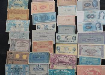 DANIA zestaw 43 banknotów