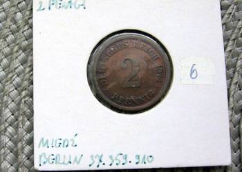 Niemcy 2 Reichspfennig 1874r - A