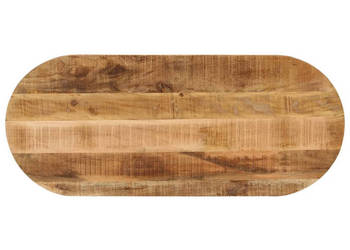 Blat stołu 90x40x38 cm owalny surowe drewno mango WM-370113