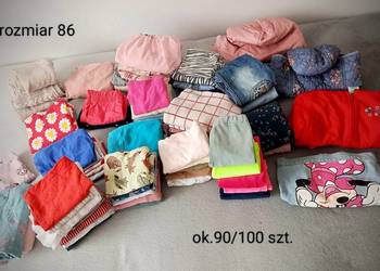 Mega paka ubranek dla dziewczynki rozmiar 86