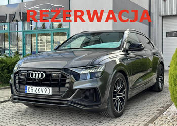 Audi Q8 50 TDI. Specyfikacja 630.610 zł! Webasto, noktowizor, masaż, hak.