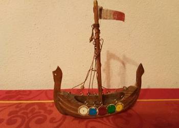 Łódź wikingów drewniana