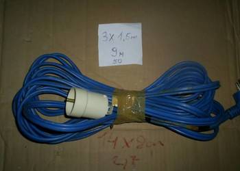 Przewód kabel przedłużacz 230v,9m