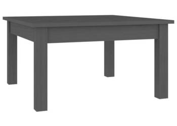 Stolik kawowy szary 55x55x30 cm lite drewno sosnowe WM-814231