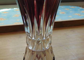 Kryształowy wazon firmy VSL - Val Saint Lambert.