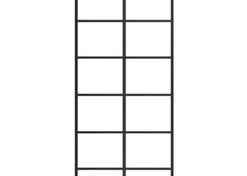 vidaXL Drzwi przesuwne z zestawem okuć czarne 90x205 cm(SKU:3375791)