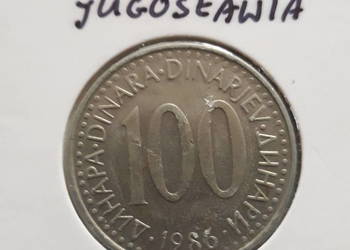 100 Dinarów Jugosławia 1986 r.