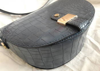 torebka model saddle, konduktorka, skóra naturalna, Monoprix