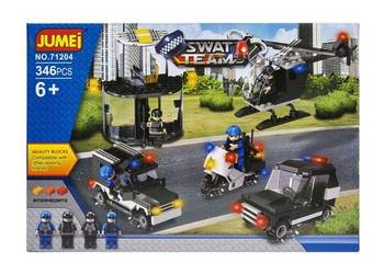 Klocki Jumei Swat  SŁUŻBY SPECJALNE 346 elementów, 38 x 26 cm